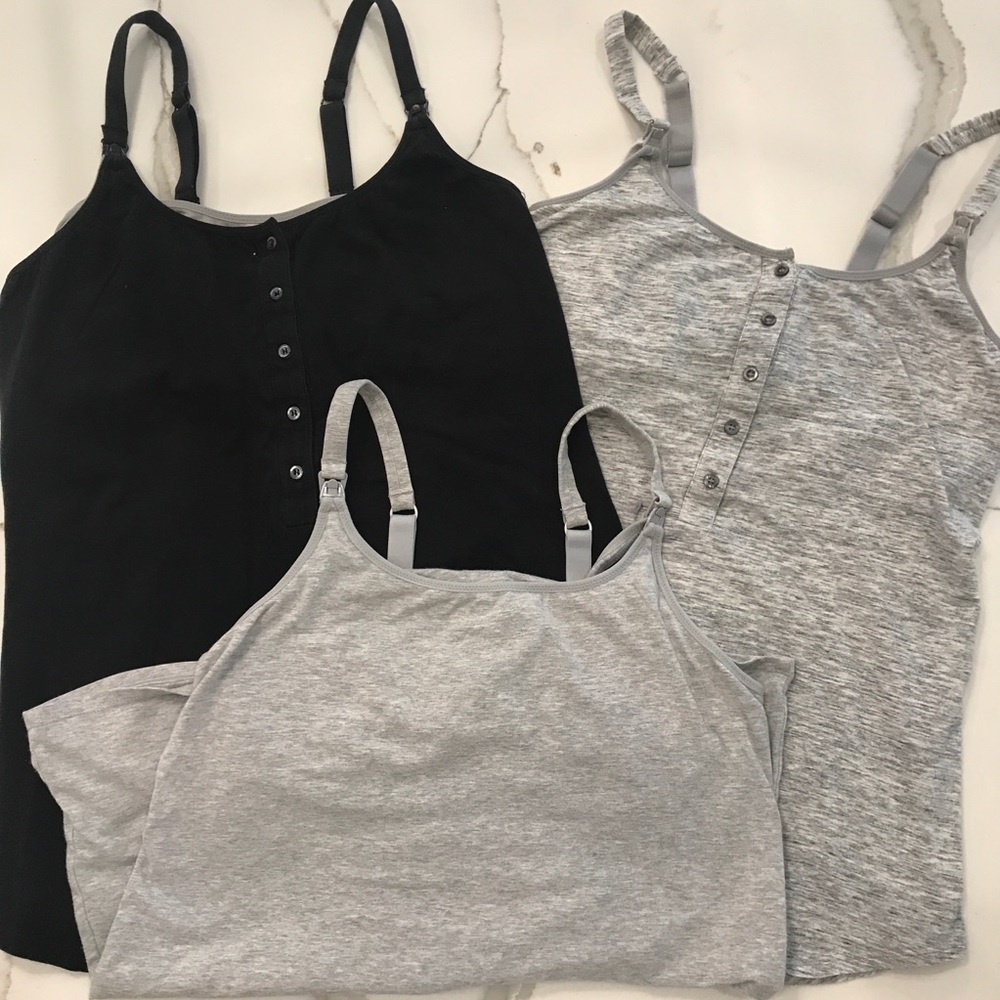 Gilligan O’Malley nursing tanks - set of 3